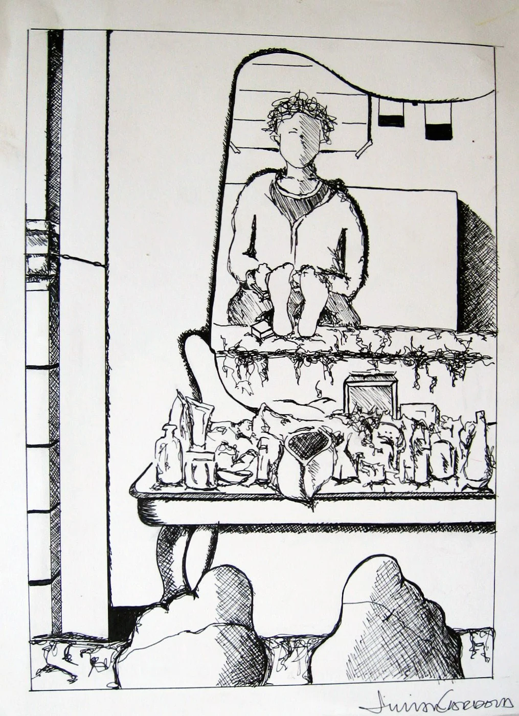 Sketchbook drawing | 2003 | pen + pencil