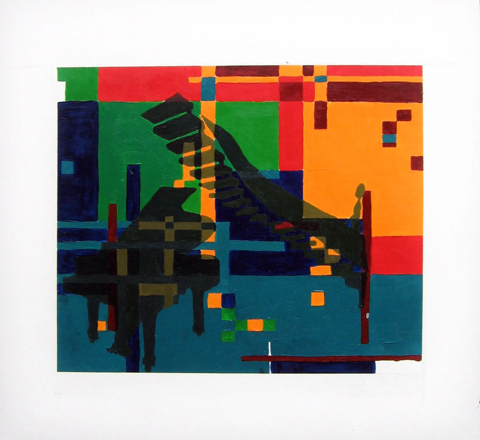 Piano | 2007 | acrylic paint