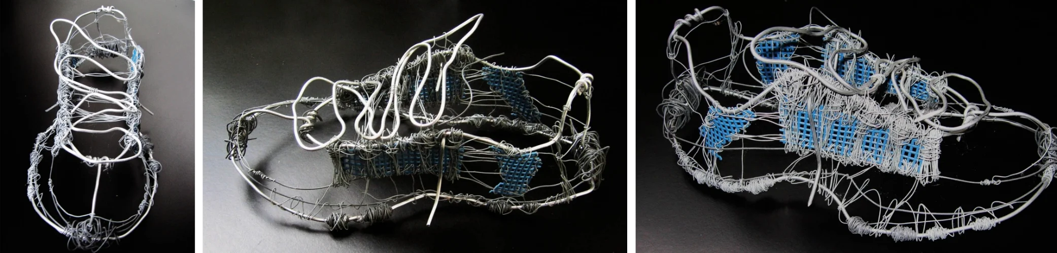 Blue Shoe | 2005 | gauged wire