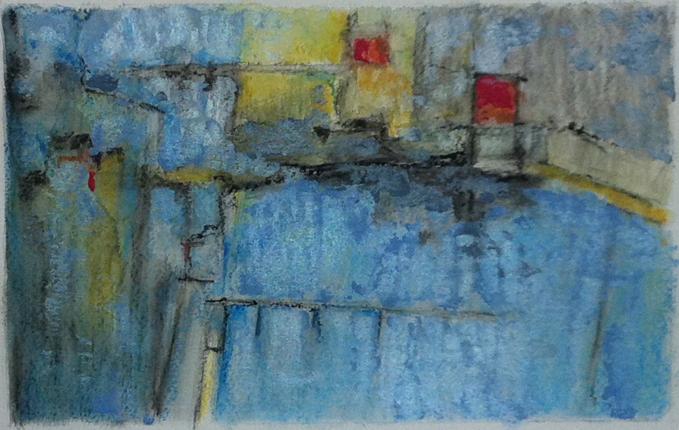 Abstract on paper - (11"x14") Sold