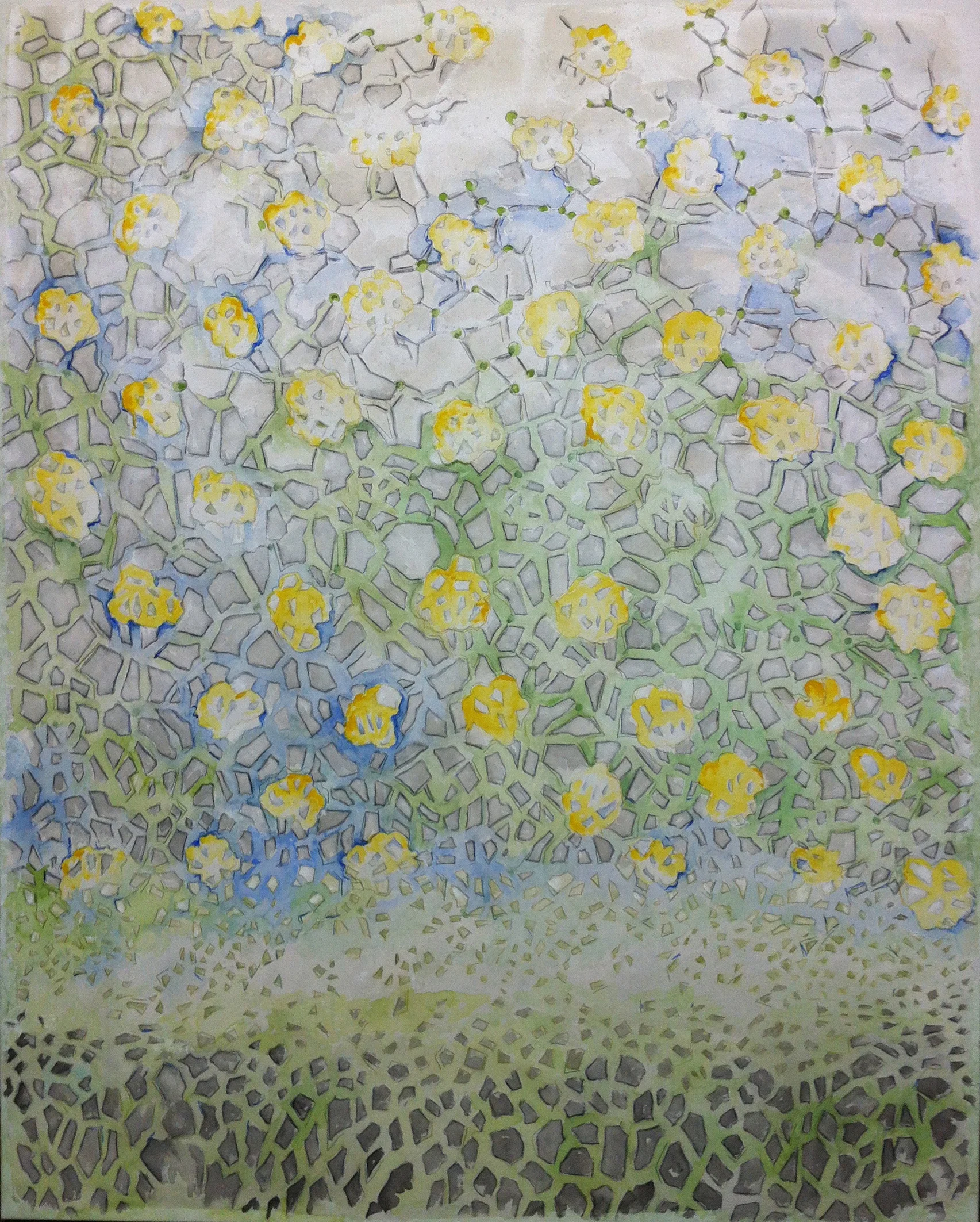 Small World – Mixed medium on canvas (4' x 5') Sold