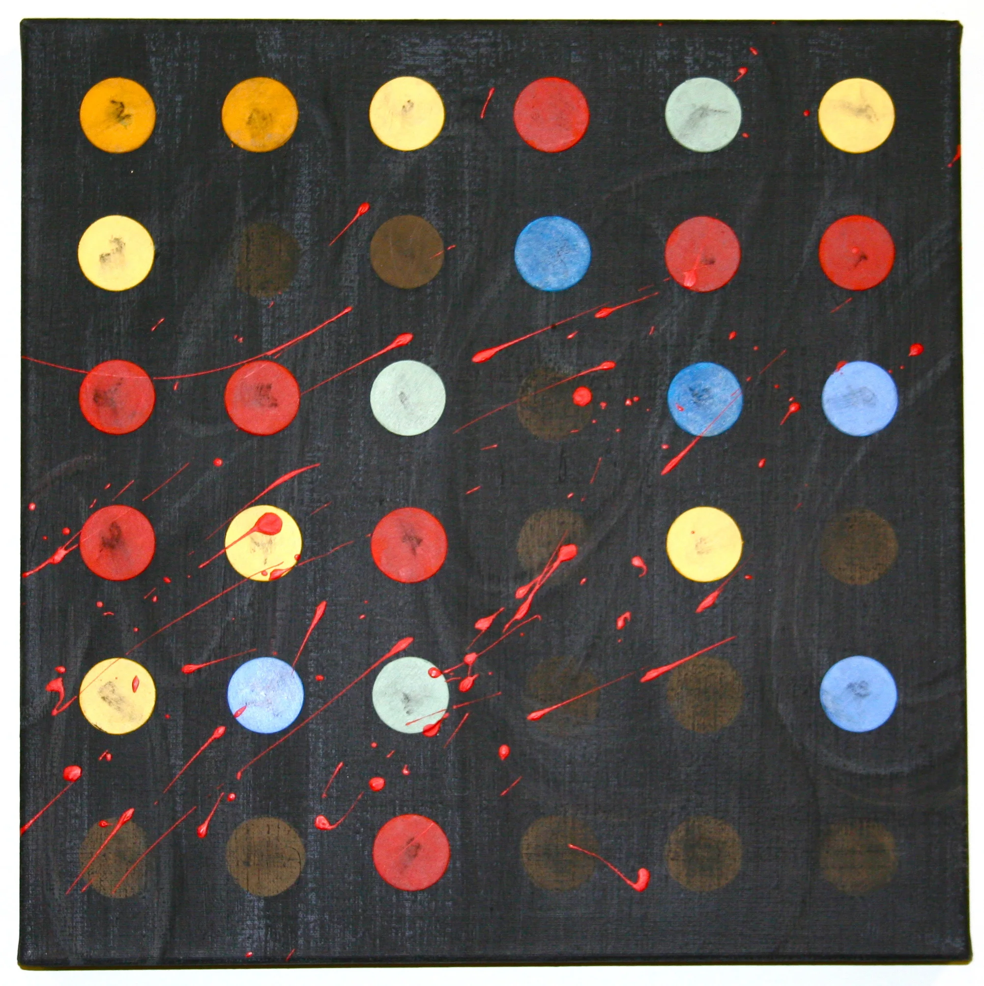 Genome – Mixed medium on canvas (12" x 12") Sold