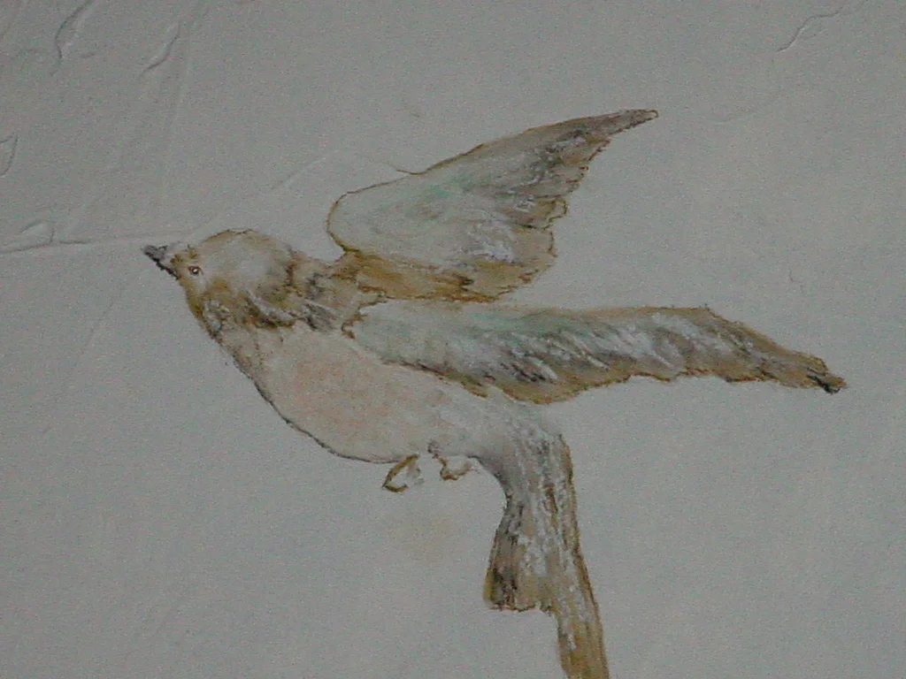 Detail of custom designed wall mural