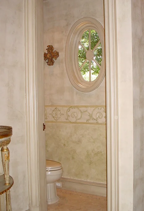 Custom designed decorative wall finish