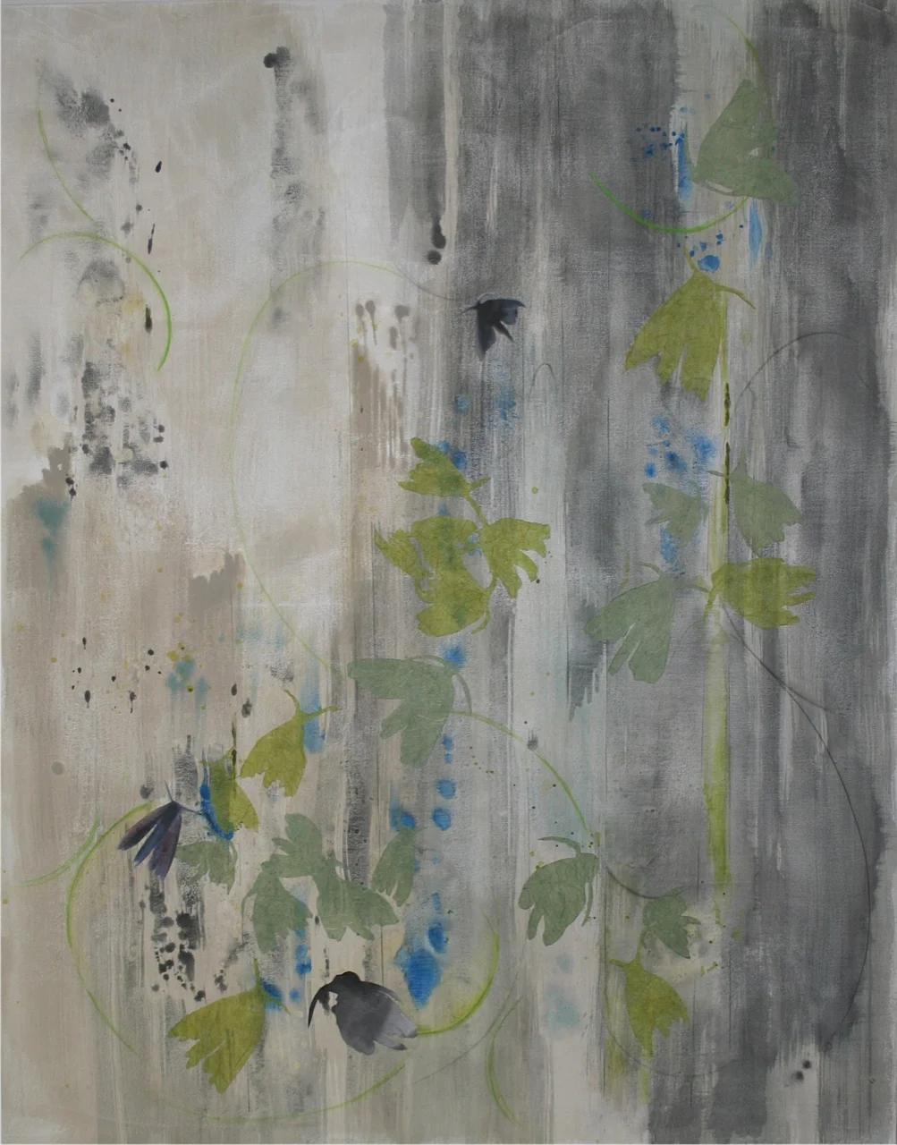 Shadow and Light, Flight - mixed medium on canvas (48"x60") SOLD