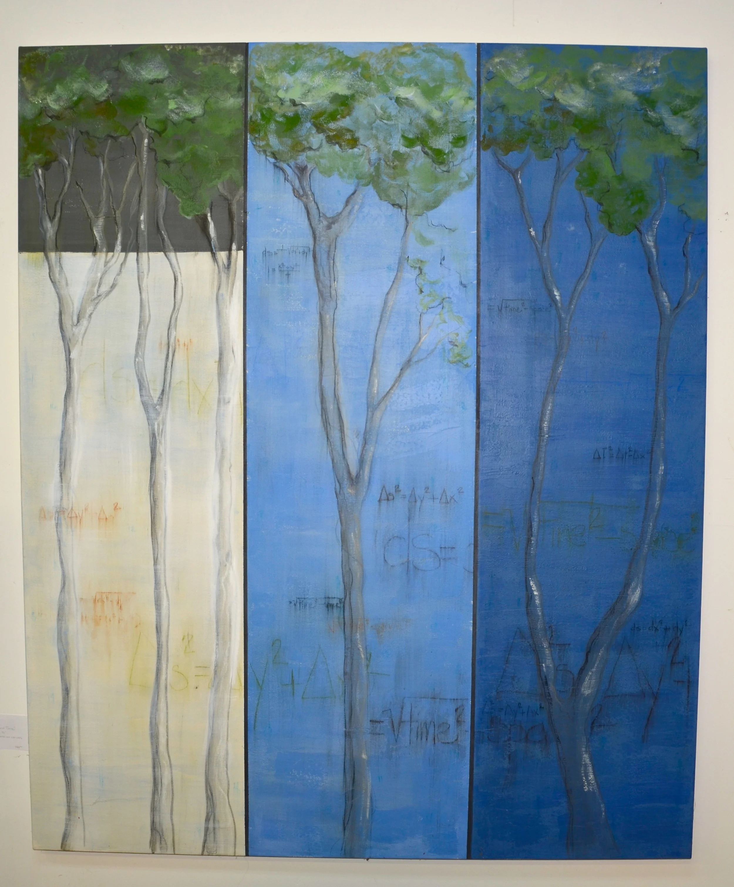   Trees and Time&nbsp; - mixed medium on canvas (60"x72")   sold  