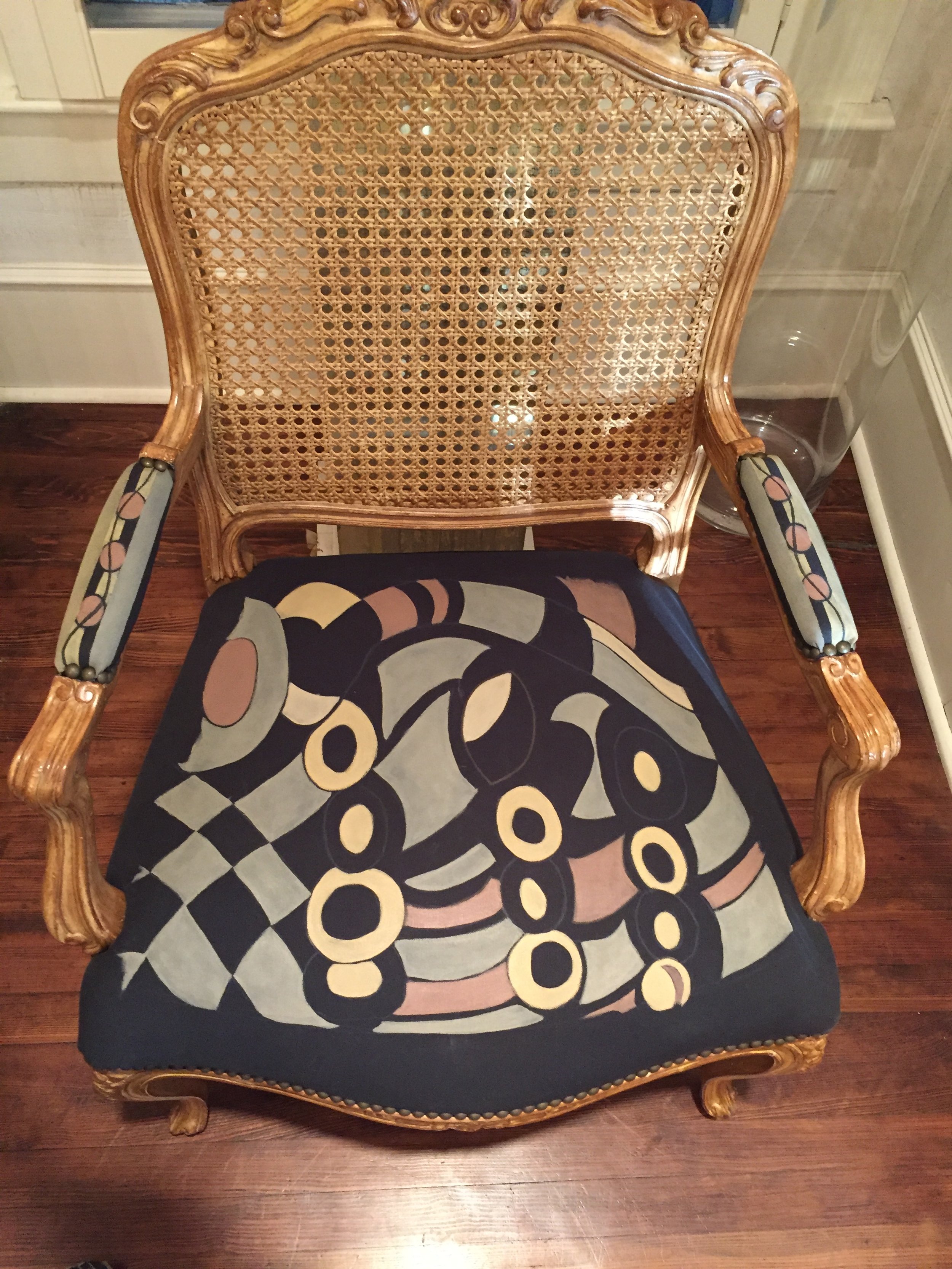 chair upholstery with arms