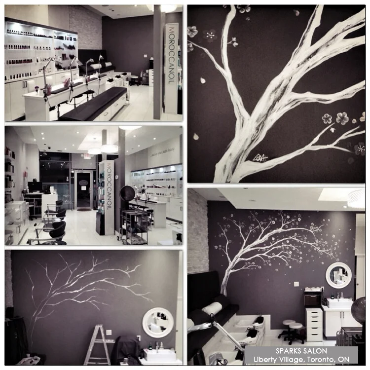 Cherry Blossom Tree Mural