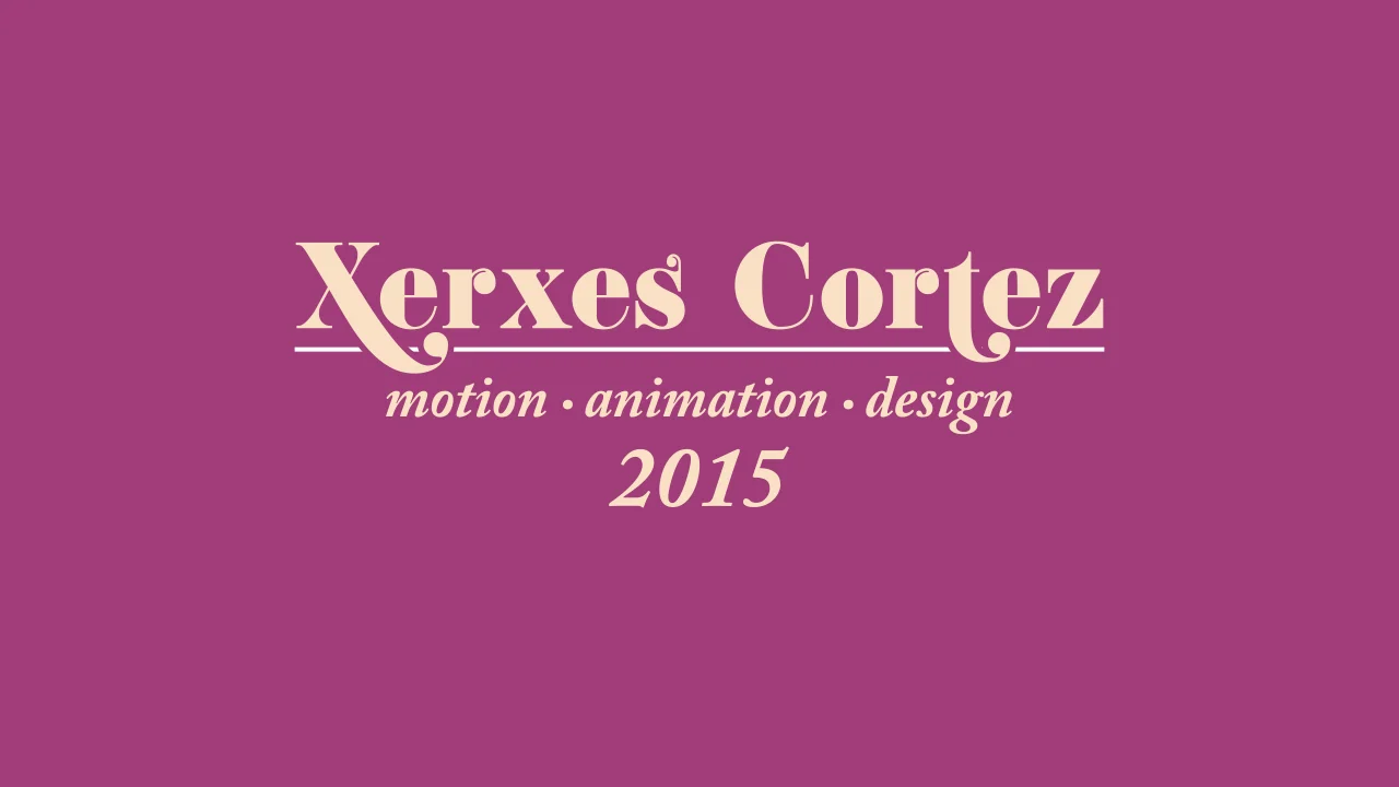 2015 Motion Graphics & Animation Reel