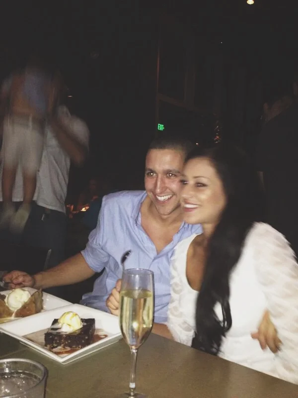 Our wedding "dinner" at the Vig Uptown