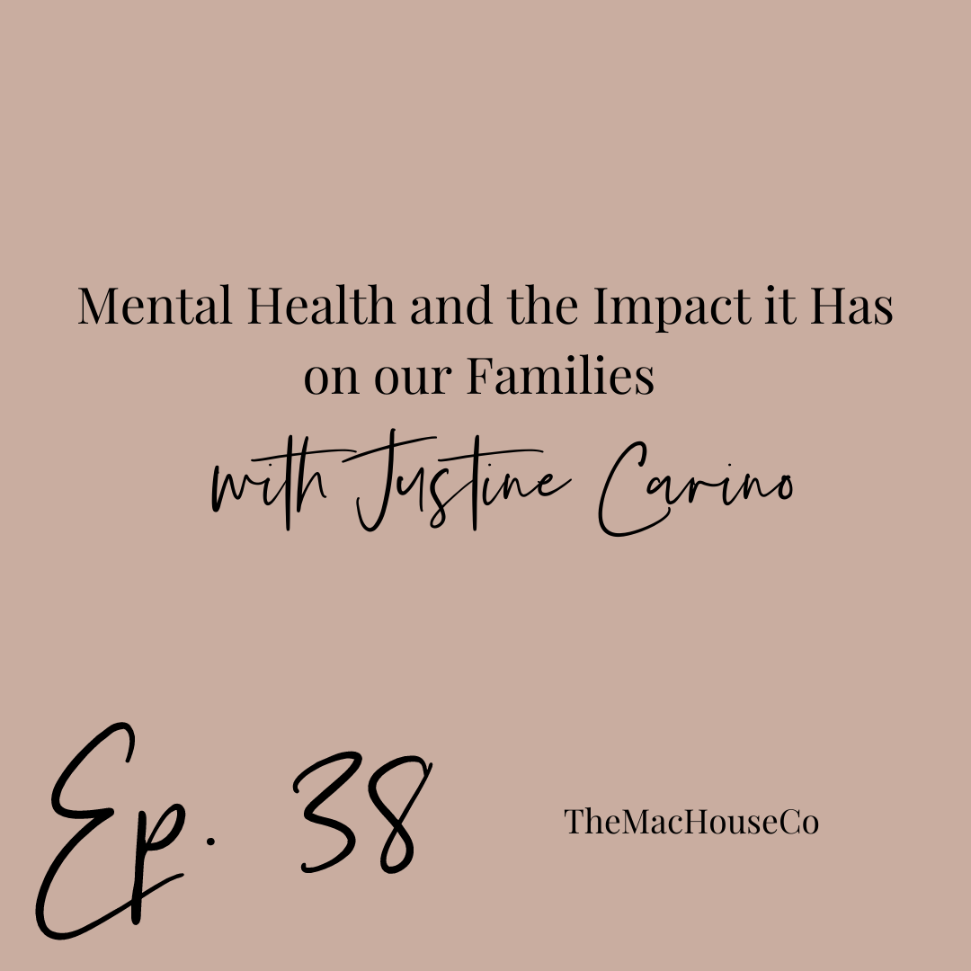 38. Mental Health and the Impact it Has on our Families with Justine Carino