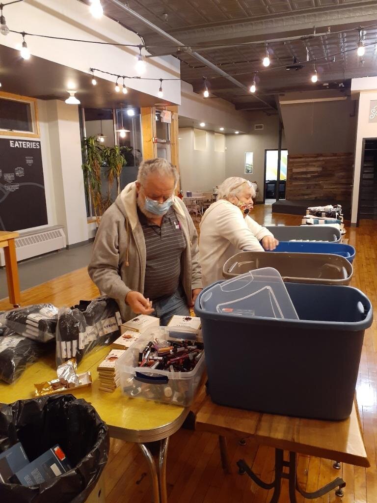  Care package assembly for women at Crossroads 