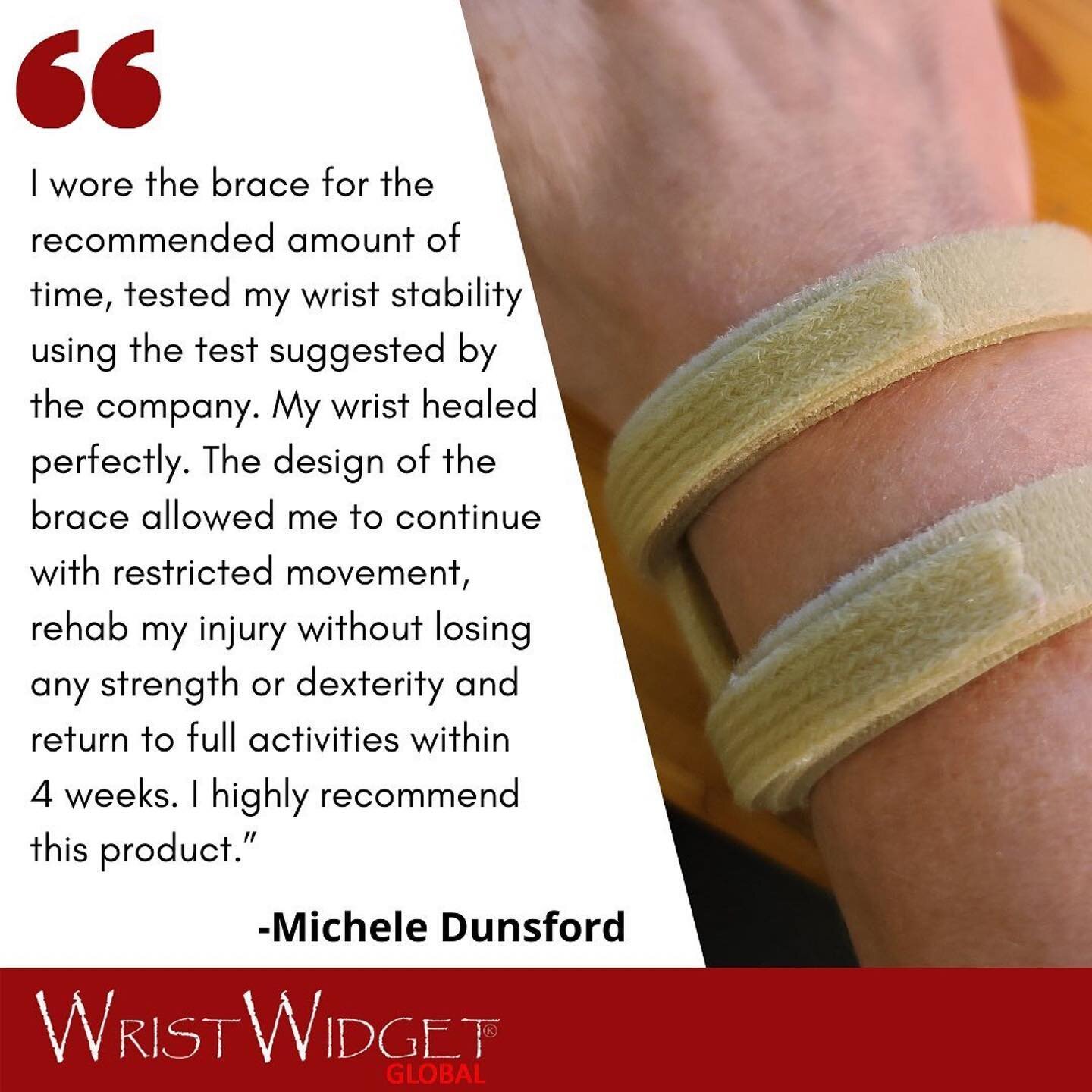 &ldquo;I purchased the Wrist Widget as my research indicated it was designed specifically for my injury, a TFCC, triangular fibrocartilage complex injury.  I originally had some comfort issues with the brace materials, contacted the customer service 