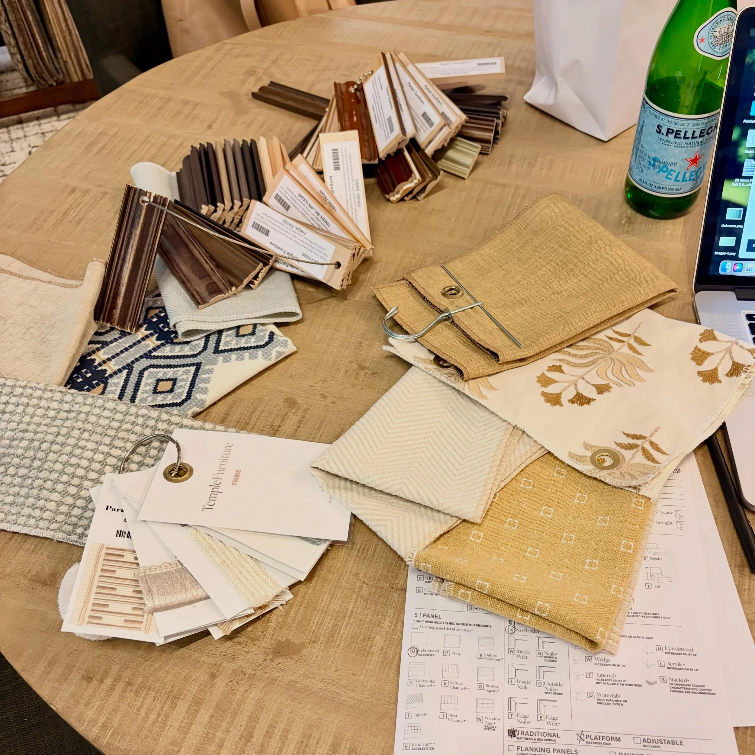 Final upholstery selection for a favorite client in Greenville. So excited to see this one come together.
