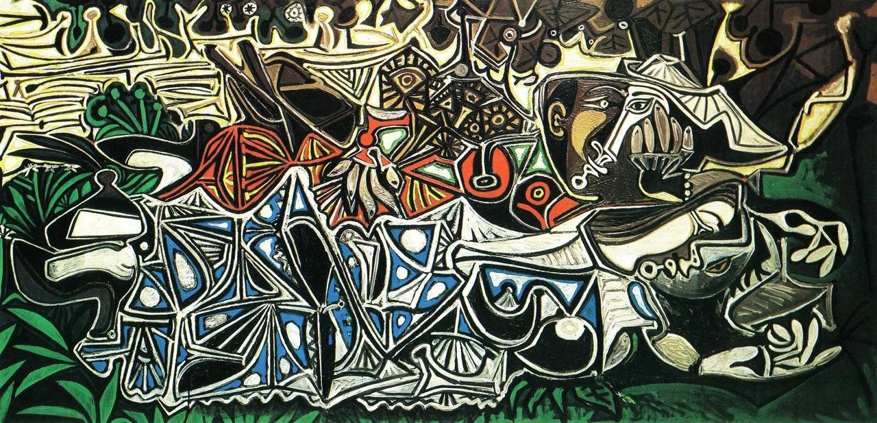 Artwork of the day:
Picasso - Woman on the Banks of the Seine, After Courbet (1950)