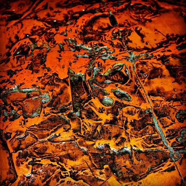 Tabletop texture (at Brooklyn Bowl)