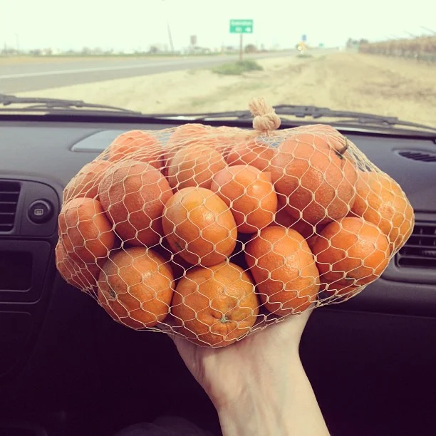 Sack of fruit - California