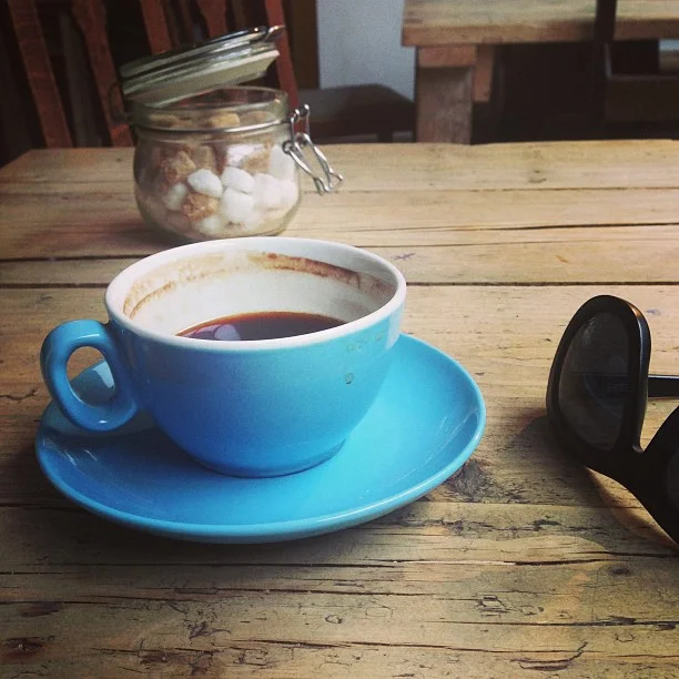 Reading Murakami for the first time.   (at Kahaila)