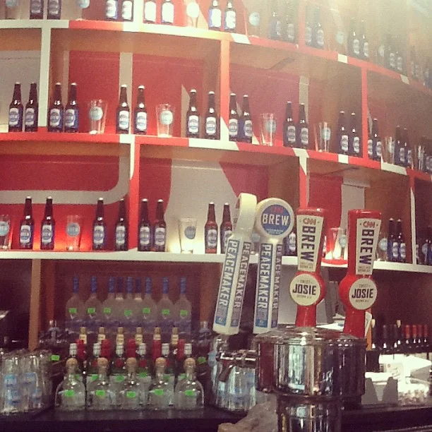 Gearing up for the #dnc at the #cnngrill #charlotte nc. @theboscobooth  (Taken with Instagram at CNNGrill DNC 2012)