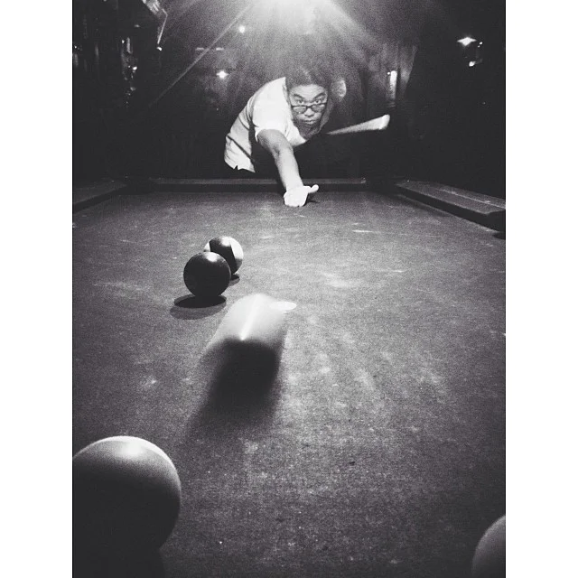 Working on the billiards chops with @viewcashuh  (at Whiskey Ward)