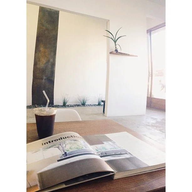 New café near the office.