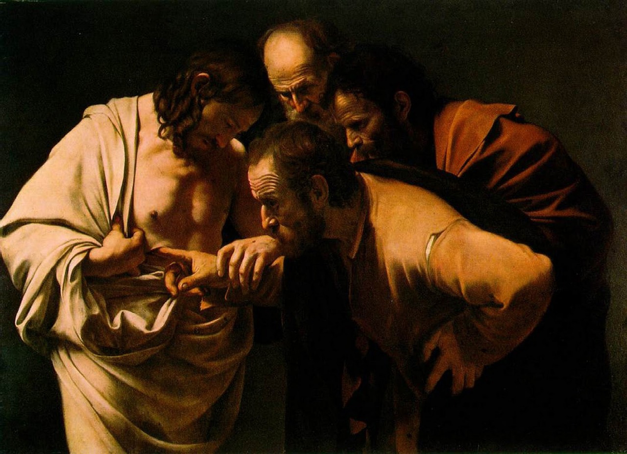 Artwork of the day:
Caravaggio - Doubting Thomas 
Caravaggio was known as the photographer’s painter.