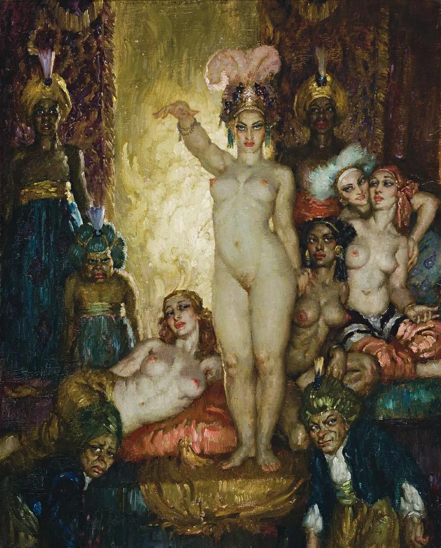 Artwork of the day:

Norman Lindsay - Incantation (1940)
Lindsay is widely regarded as one of Australia’s greatest artists, producing a vast body of work in different media, including pen drawing, etching, watercolour, oil and sculptures in co…