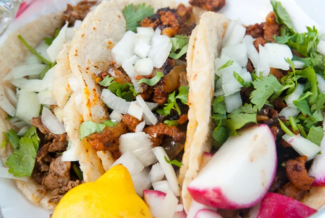 Tacos
From my favorite spot: Gorditas Lupita
Fresh made tortillas accompany their amazingly flavorful carnes and salsas.