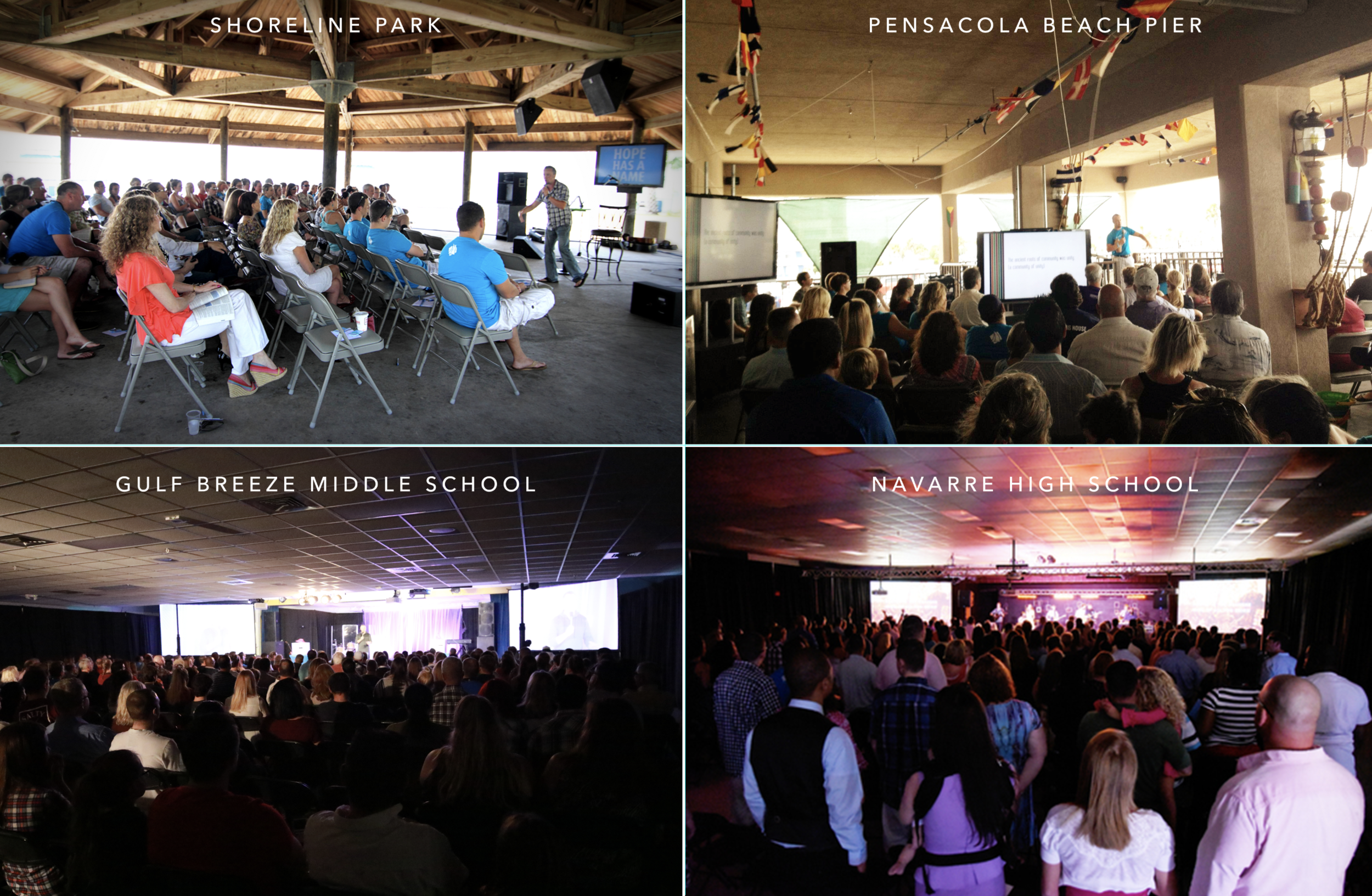 Various portable campus locations
