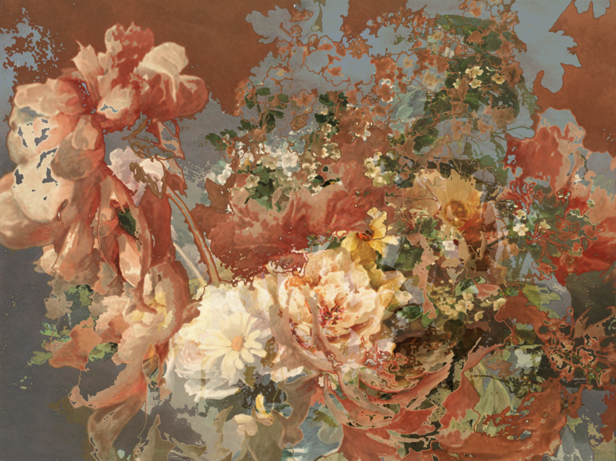 Antique Flowers I