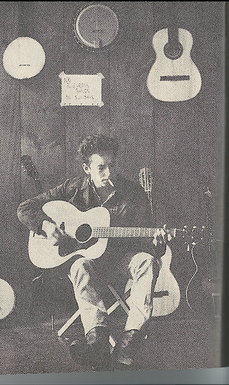 My Grandfather's photograph of Bob Dylan from the pages of Cosmopolitan Magazine.