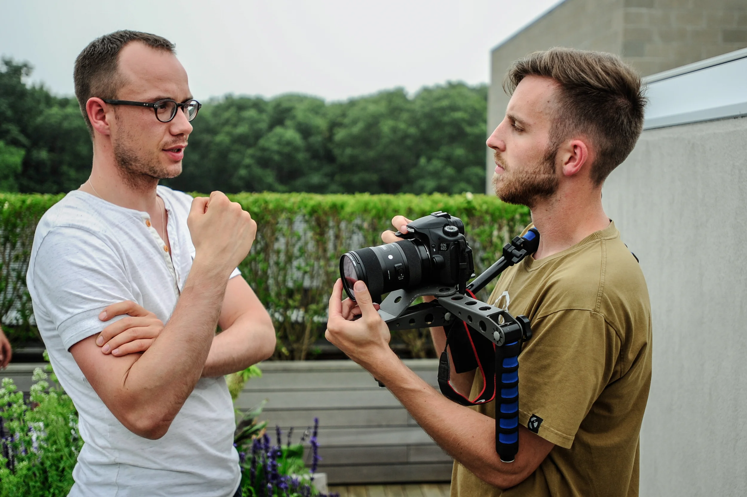 Director Jakub Jahn (left) and DOP David Markovic (right)