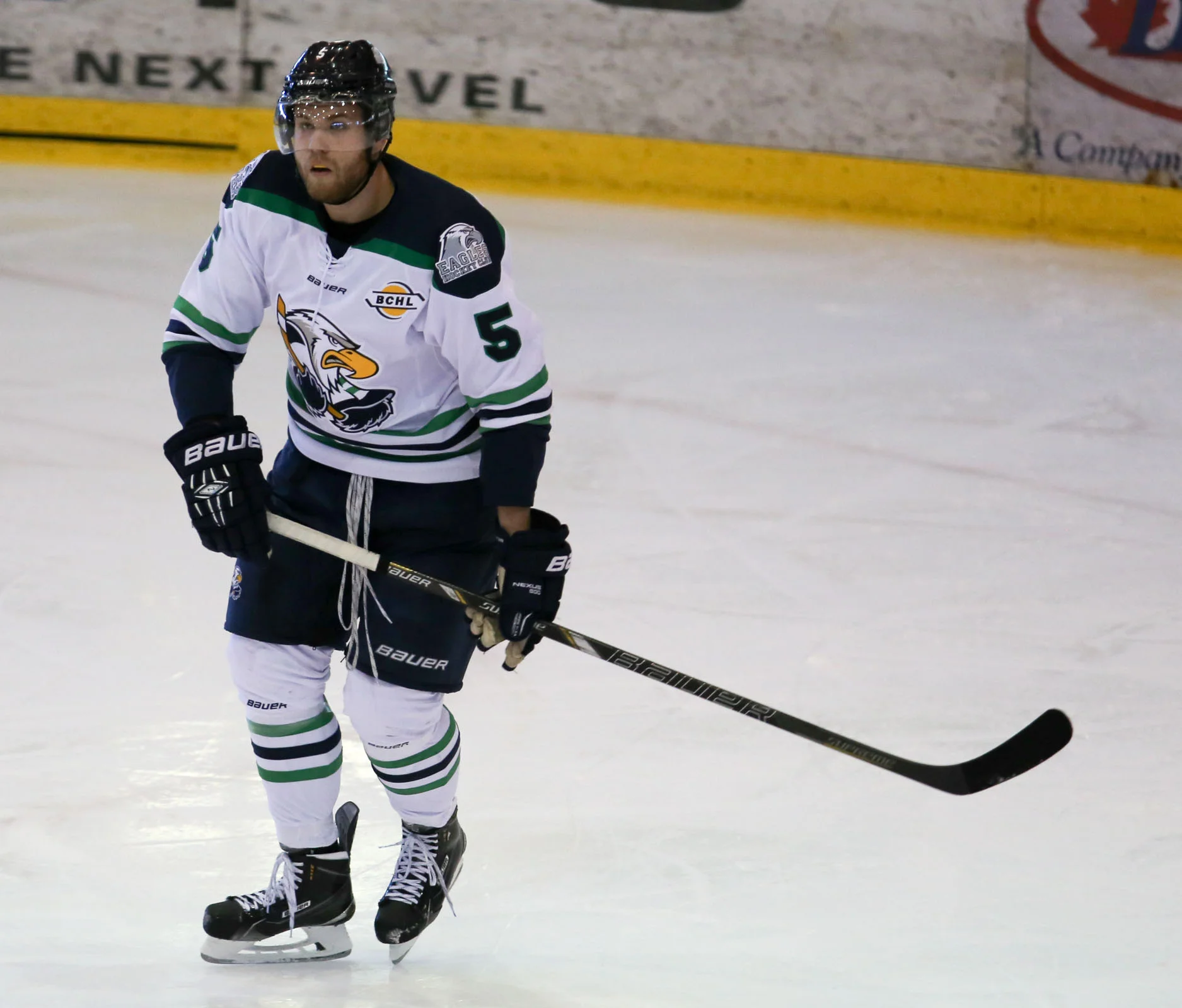 Surrey defenseman Nick Beck will miss one game, suspended following an incident with an official during Sunday's 8-2 loss in Nanaimo. The altercation is really not as bad as it sounds. (Photo by Lisa Drapluk)