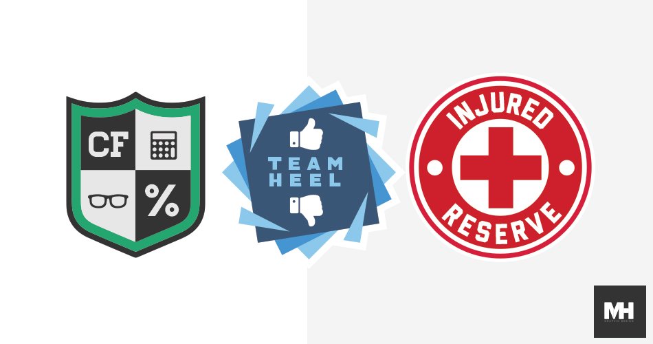 Real Good Show World Cup gimmick team logos, as designed by Matthew Henderson.