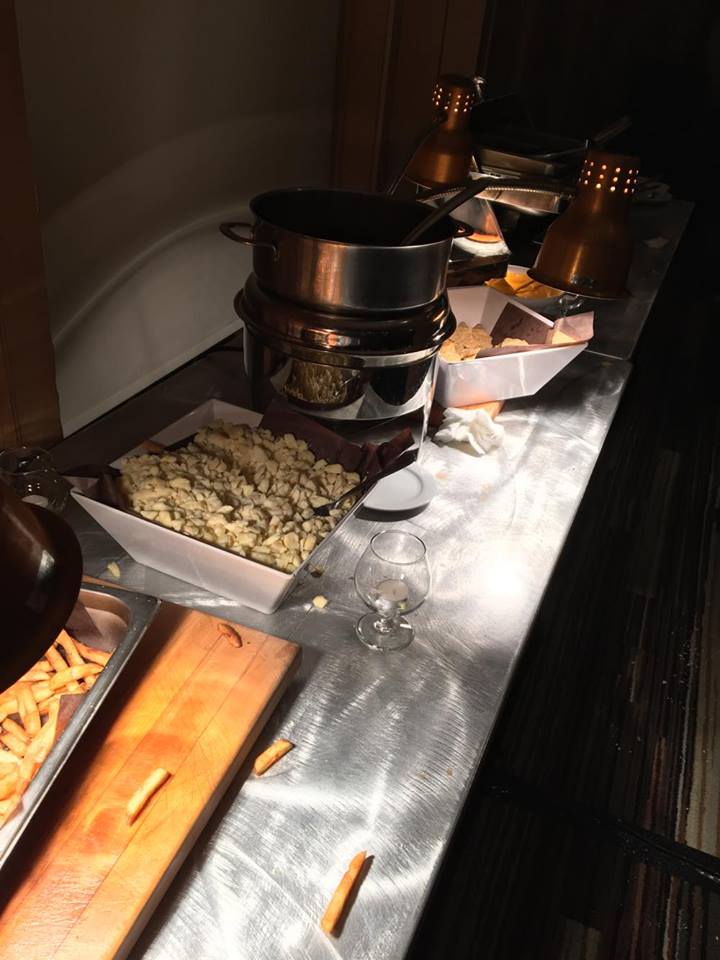 The poutine and nacho bar John enjoyed at the Halifax Comedy Festival wrap party.