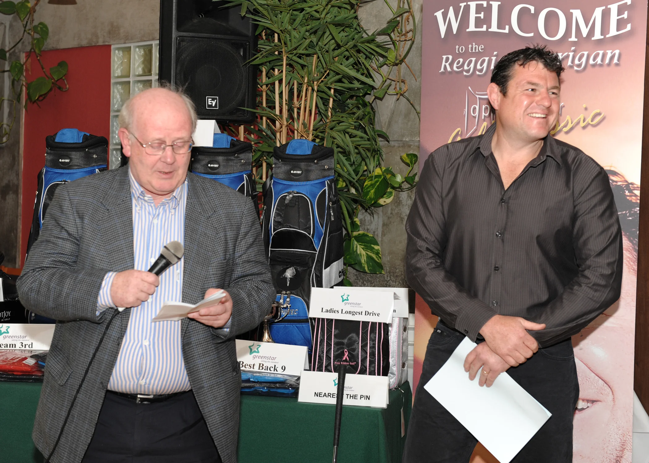 Larry Wyer, Trustee of Open Door and Reggie Corrigan, Patron of Open Door