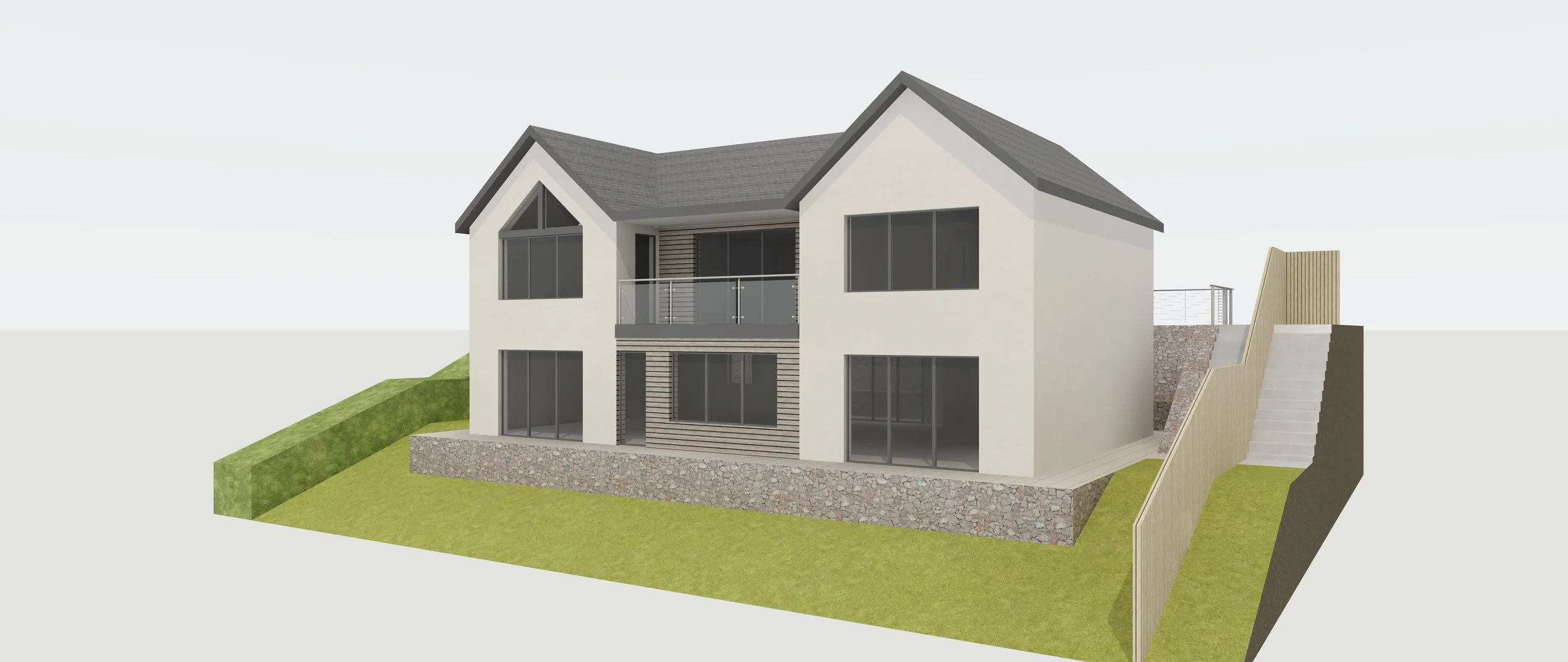 The rear elevation will benefit from panoramic views over rolling countryside to Exmoor National Park and the Bristol Channel.