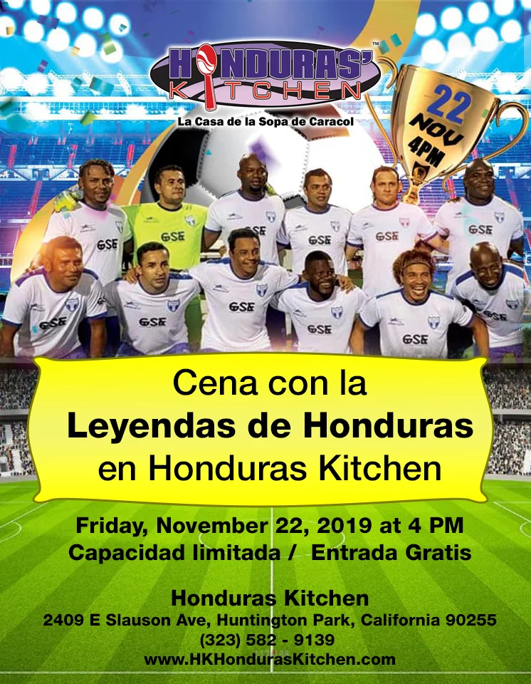 Cena con la Leyendas de Honduras en Honduras Kitchen