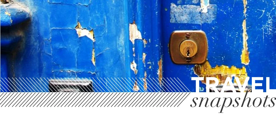 travel snapshots blue door