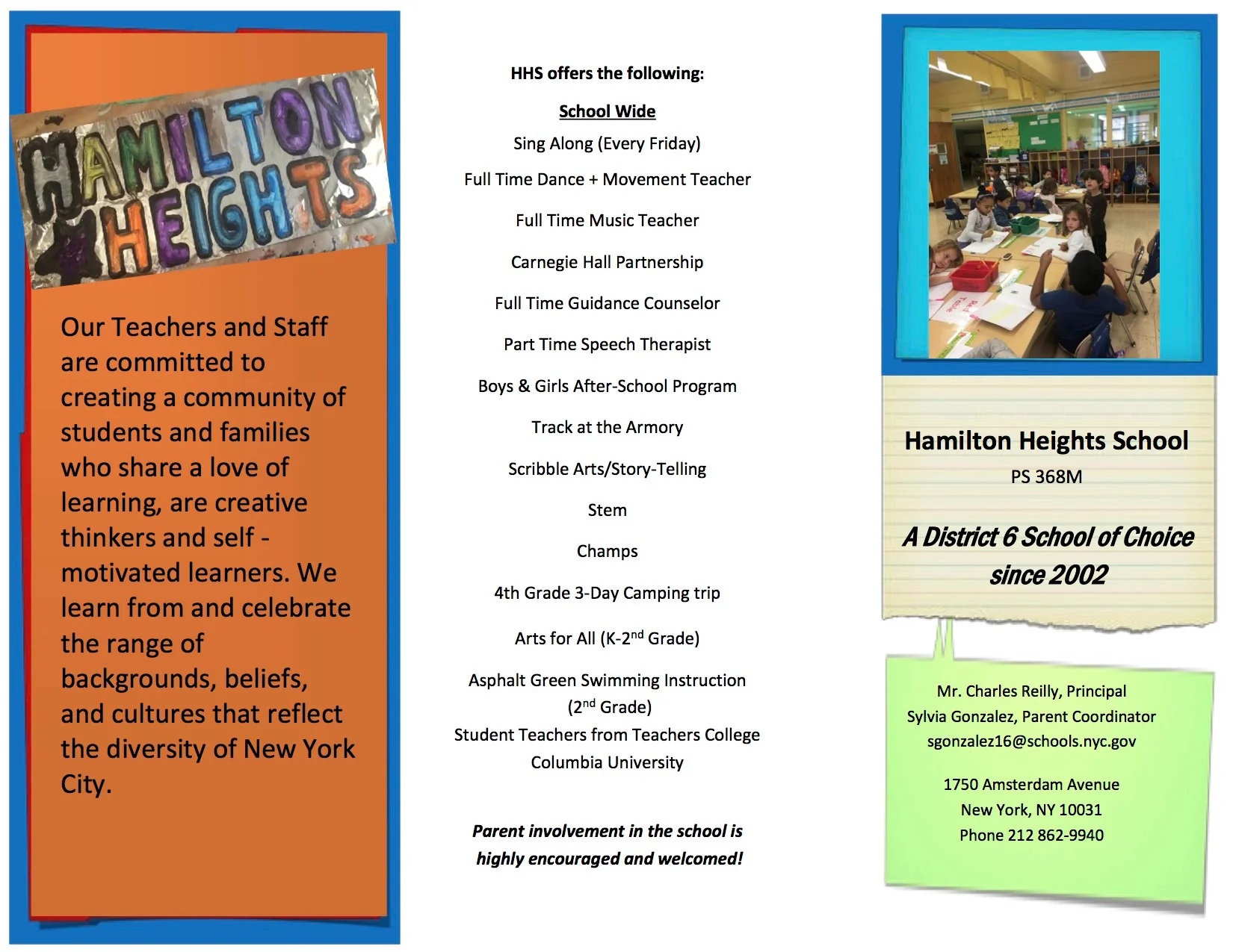 Programs — Hamilton Heights School
