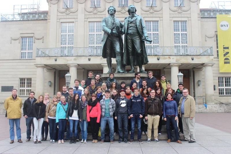 Auf Goethes und Schillers Spuren in Weimar.