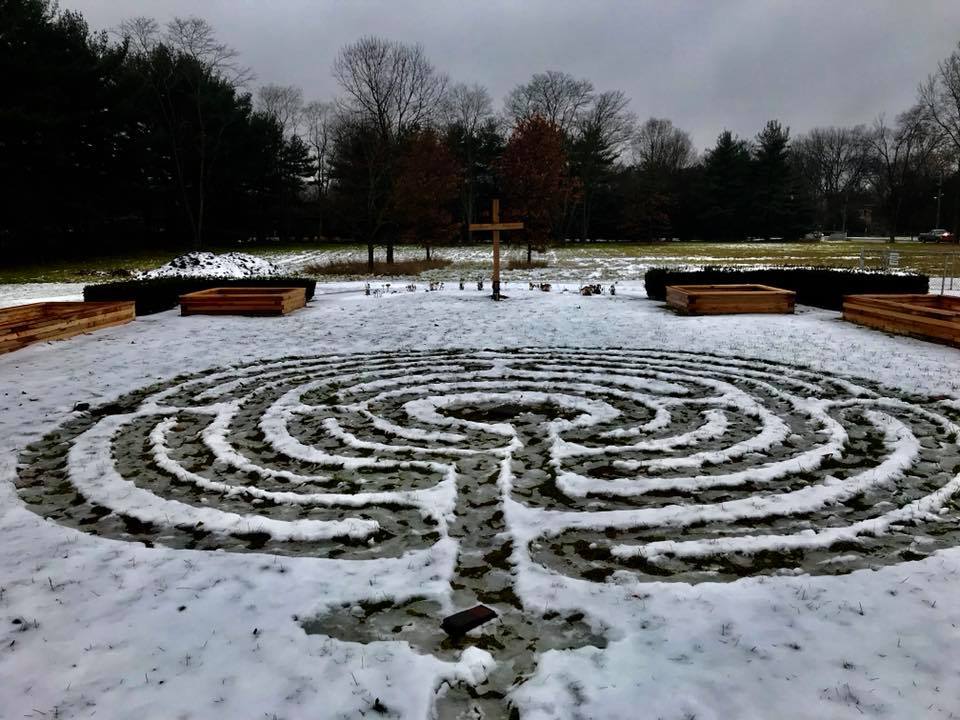 Winter labyrinth