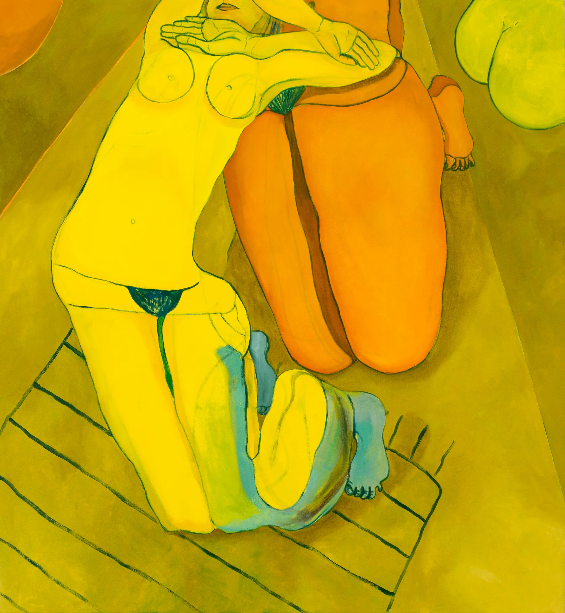 Reclining Yellow Nude