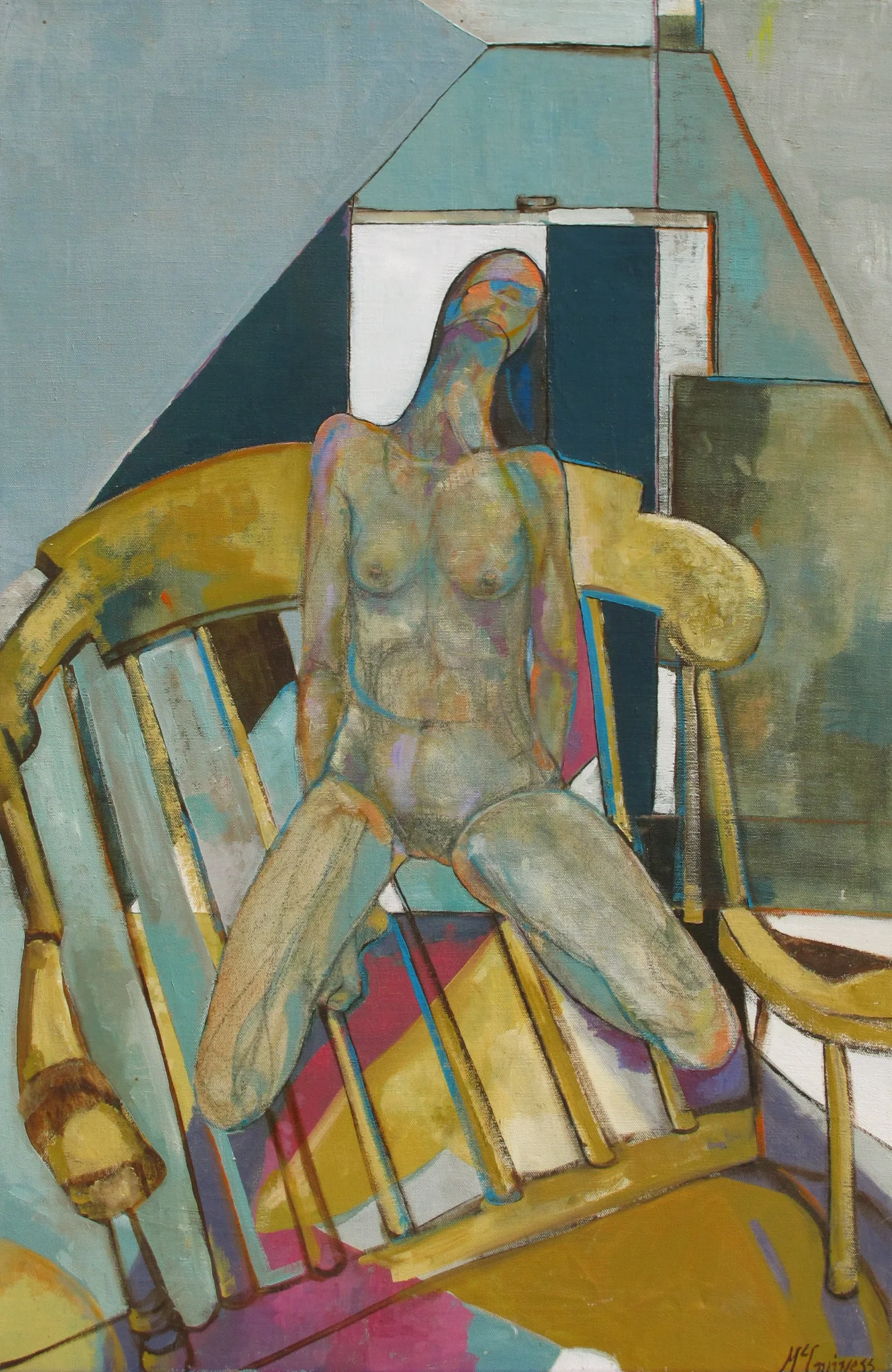 Sorrow   16"by20"  oil/canvas