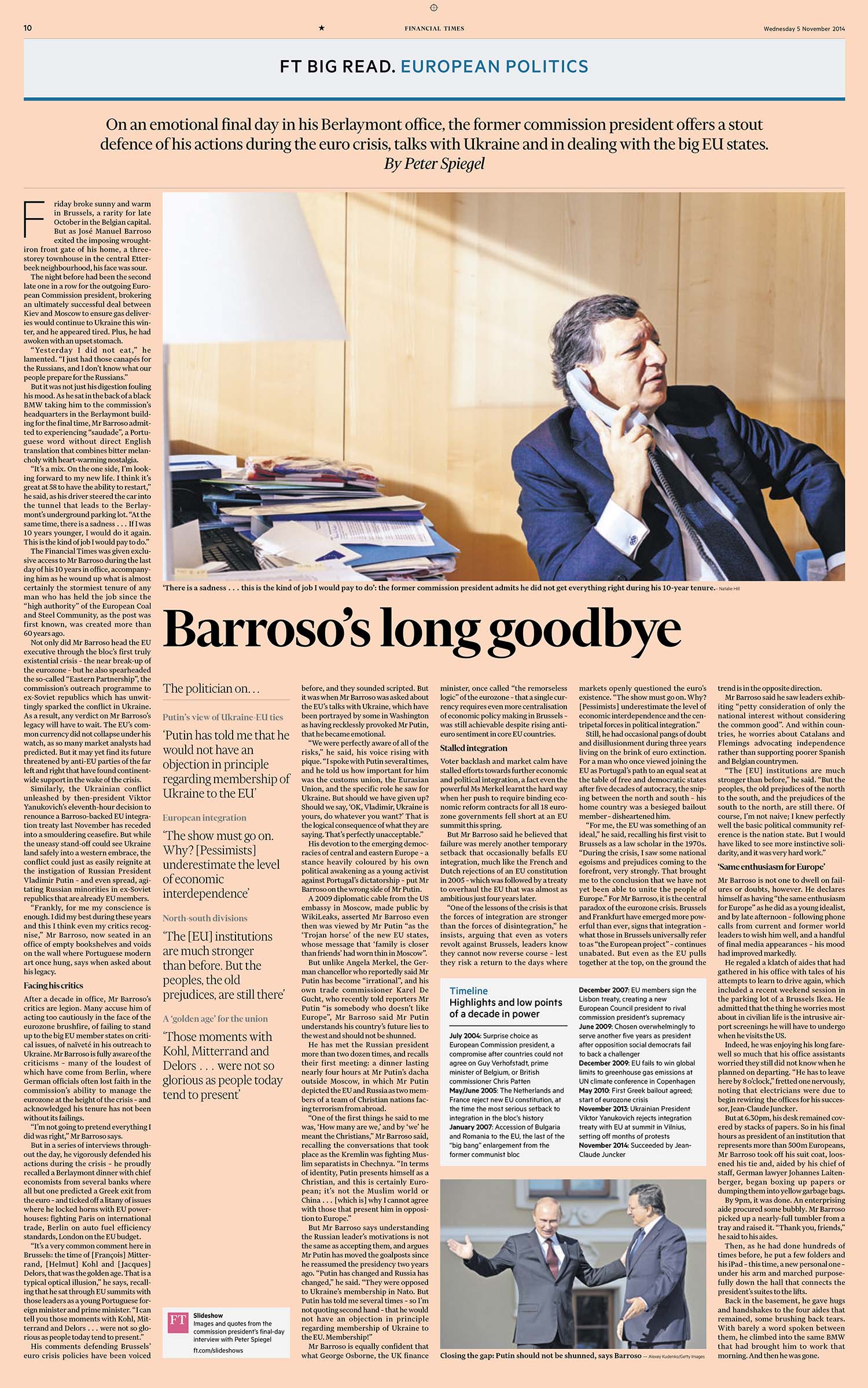 Jose Manuel Barroso Financial Times