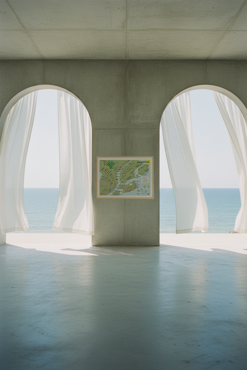 @Paradise Transit Subway Map poster framed in wooden frame_.png