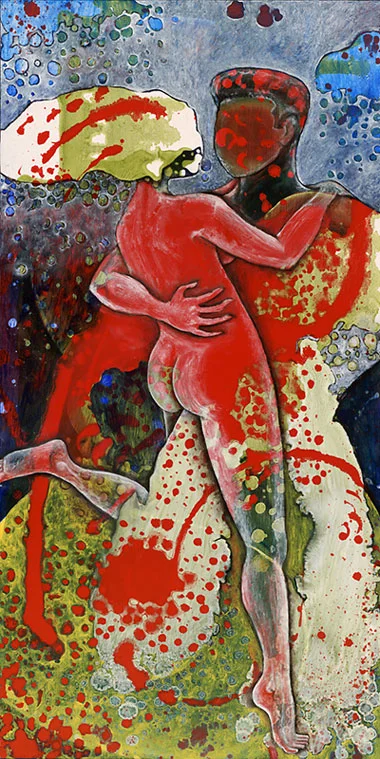 Rocketman and Sweetcheeks, 2010, Oil on masonite
