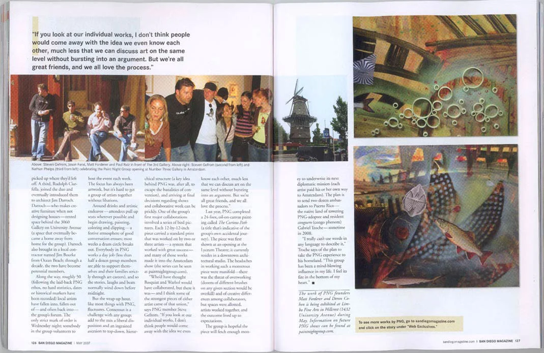 San Diego Magazine, May 2007, "The Artful Ambassador" (spread #3)