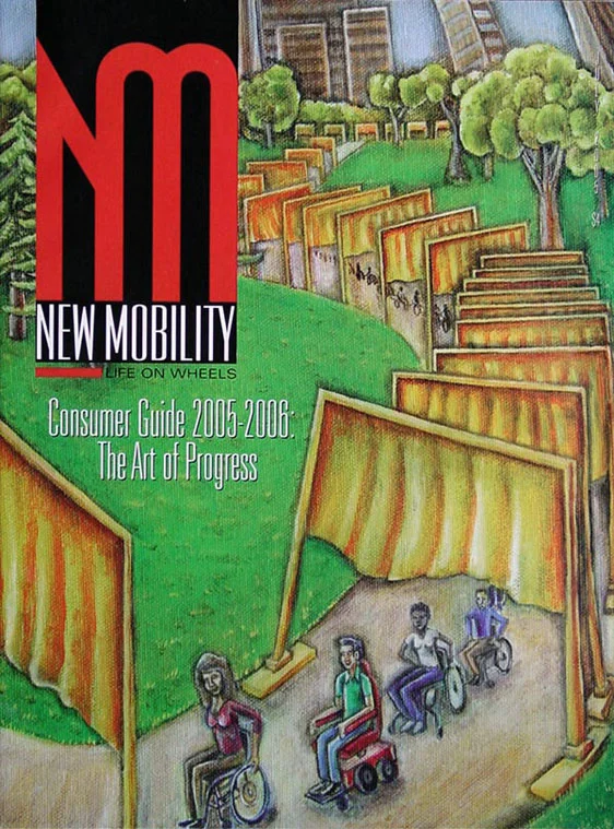New Mobility Magazine, Consumer Guide 2005-2006, cover "Christo 'Gates'"