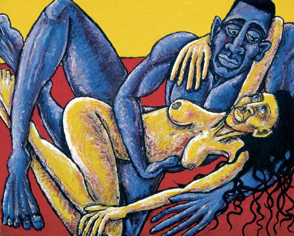 Lovers #2, 1998, Oil on canvas